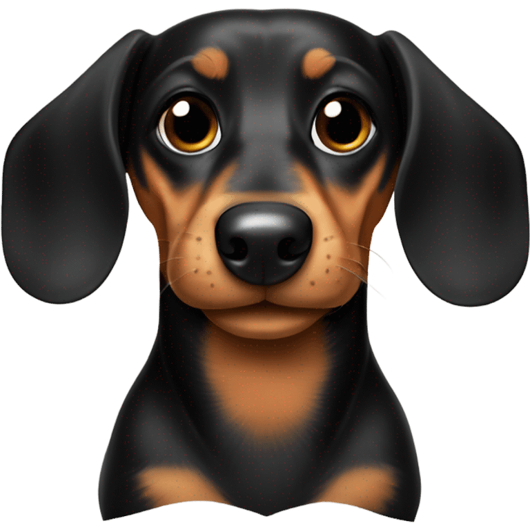 a black and tan Dachshund giving thumbs up emoji