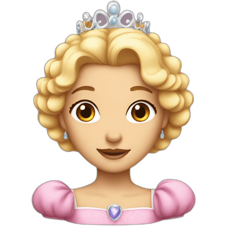 a pretty princess with a wide forehead emoji