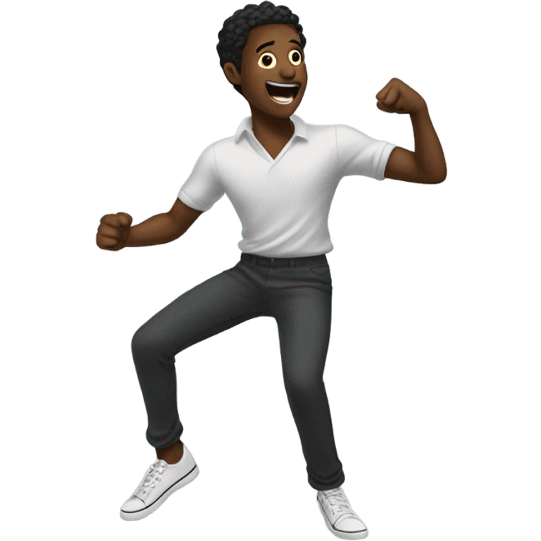 Dancing black man emoji