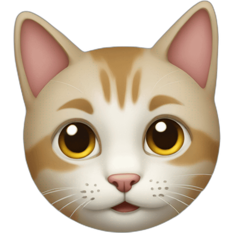 Un gato bostezando emoji