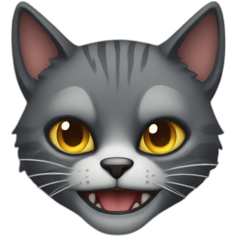 Scary cat emoji