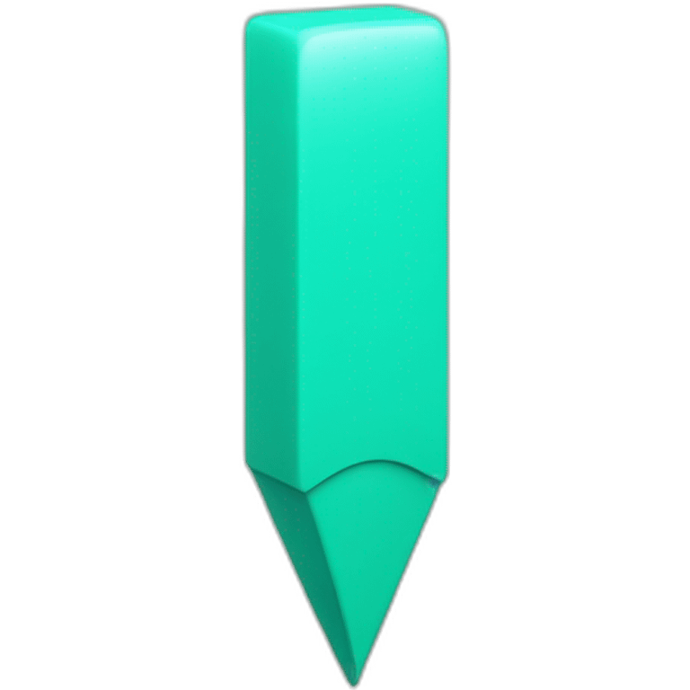 Exclamation en vert turquoise  emoji