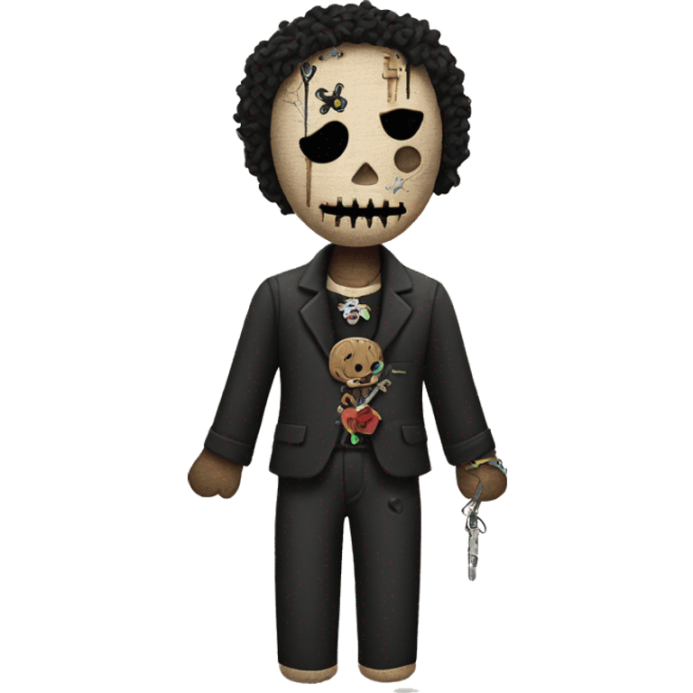 Voodoo doll with pins emoji