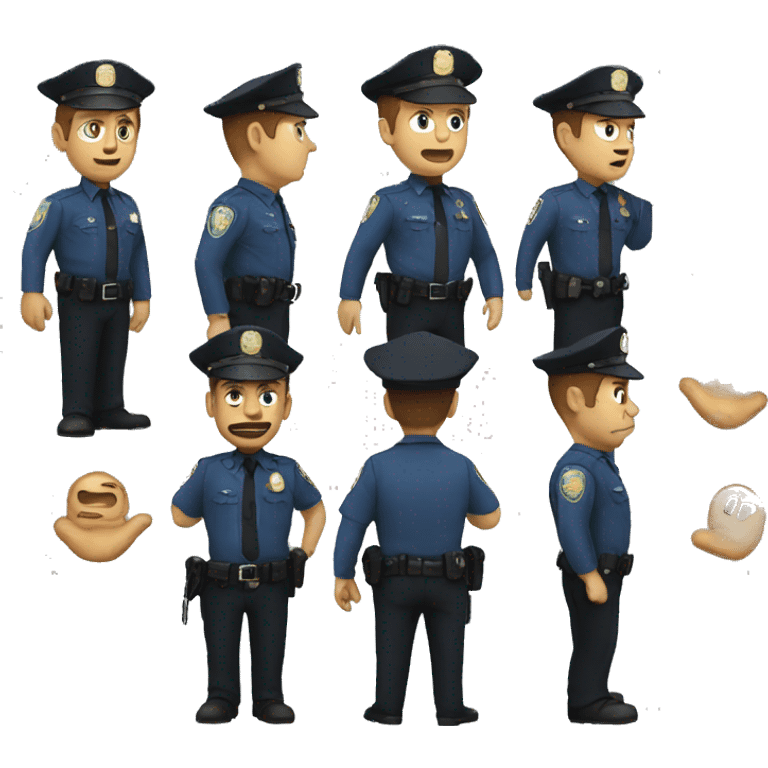 Cop arrest emoji