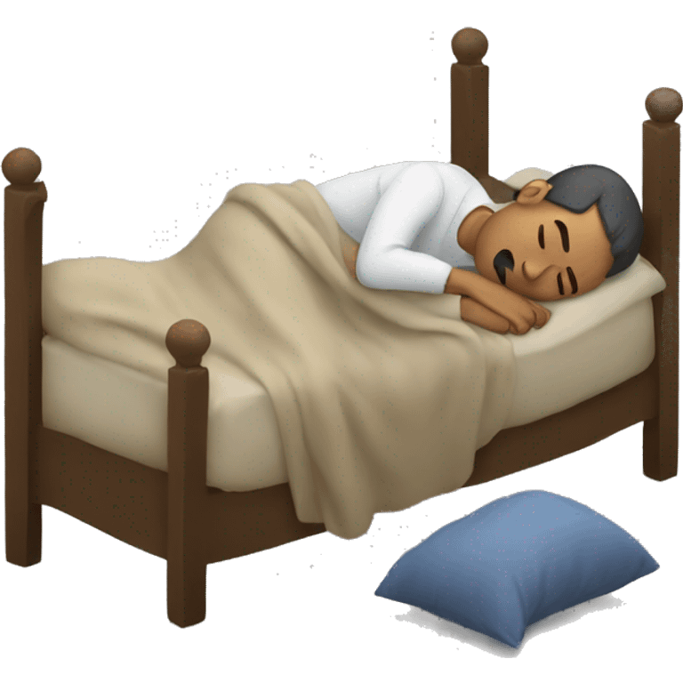 Man sleeping dead emoji