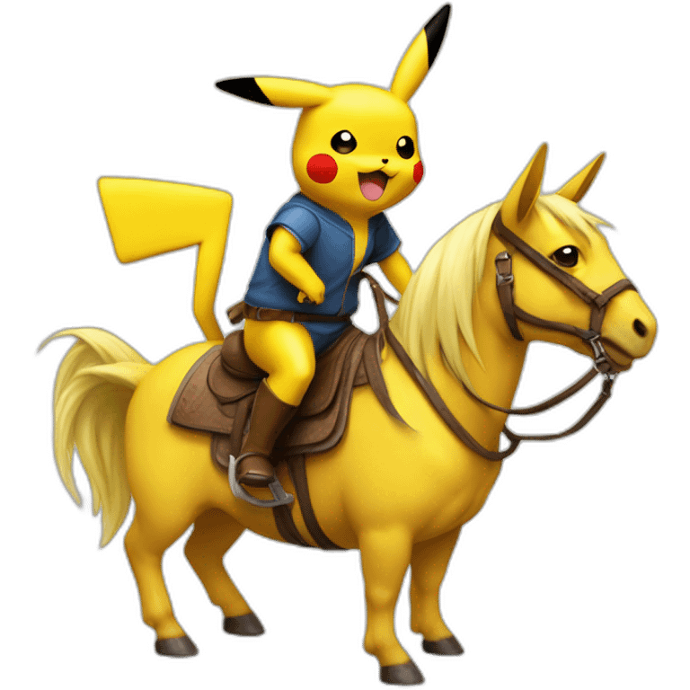 Pikachu on thé horse emoji