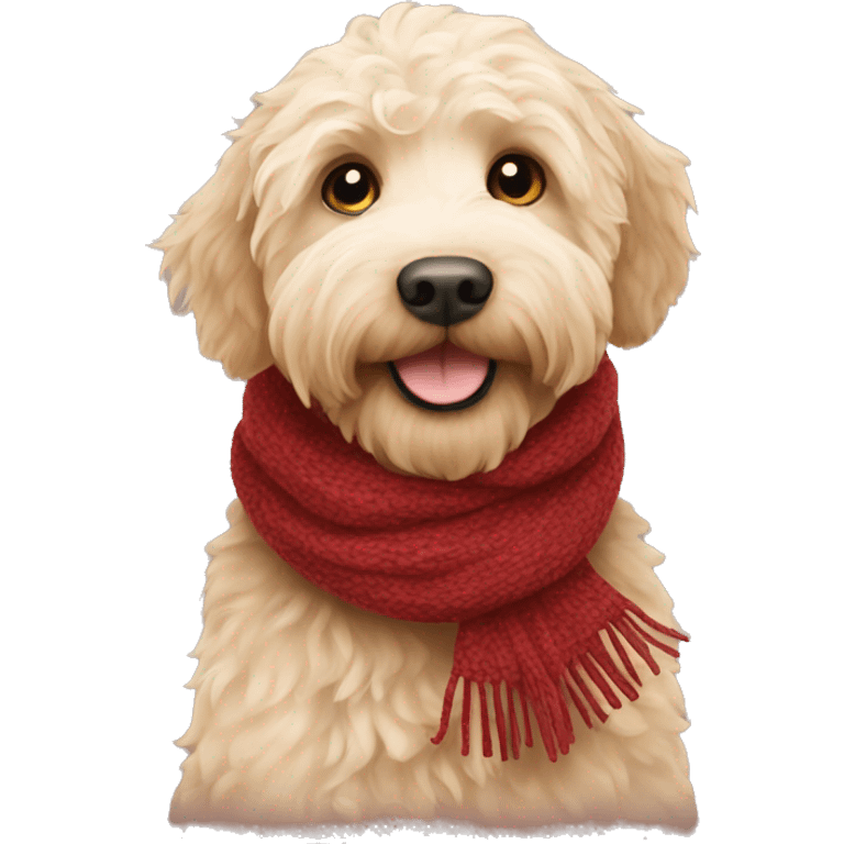 labradoodle-in-the-scarf emoji