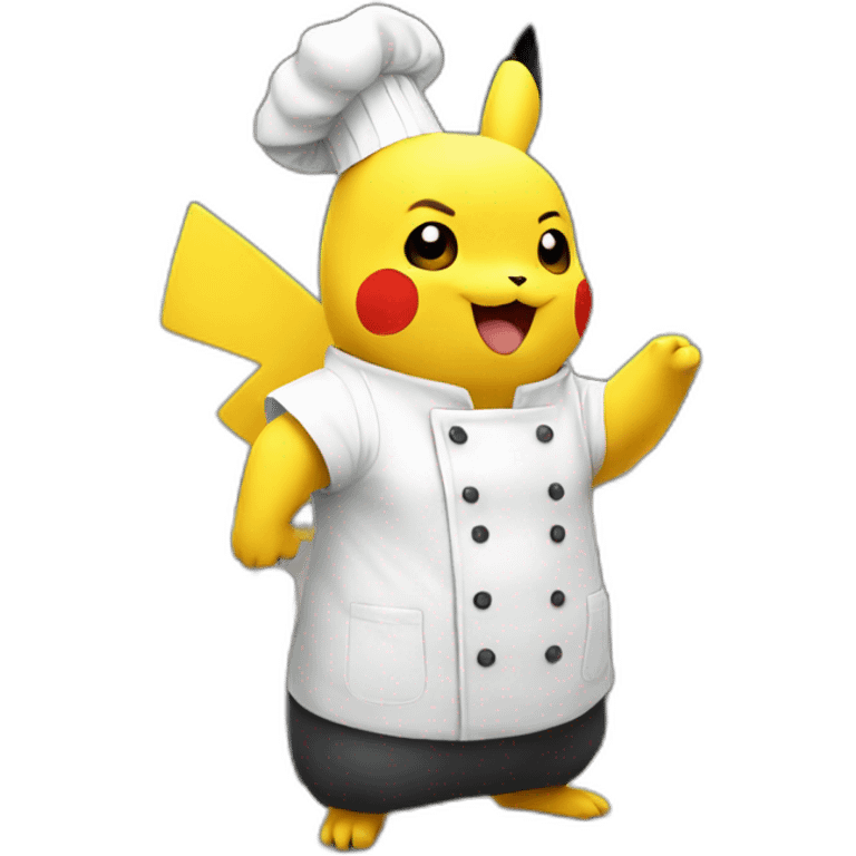 Chef pikachu cooking emoji