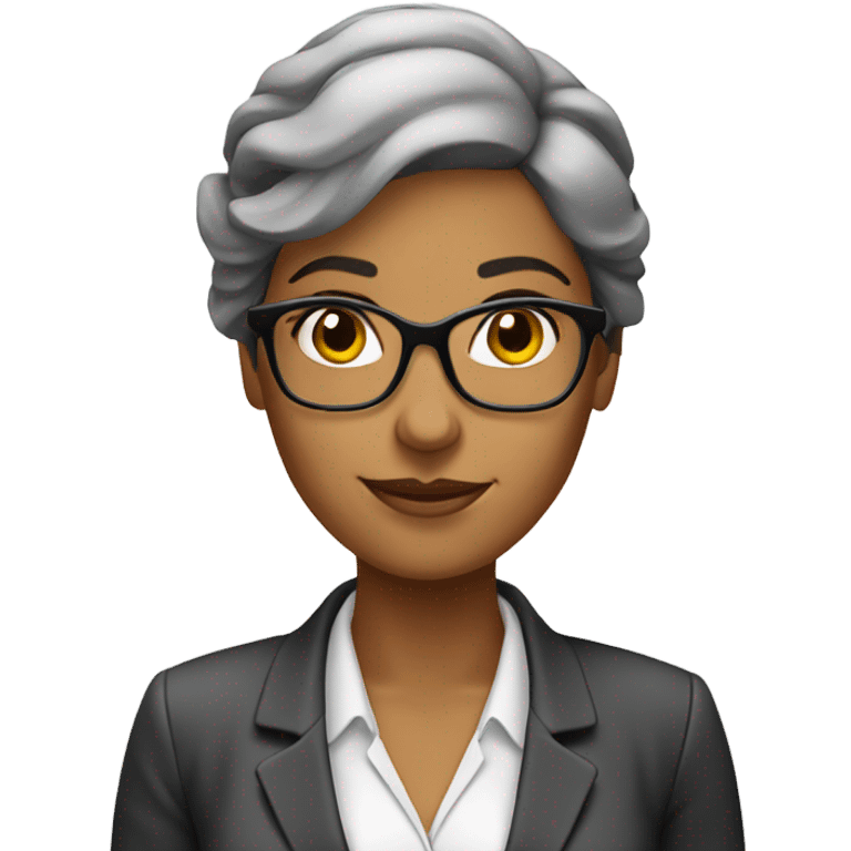 accountant woman with latin appearance with calculator emoji