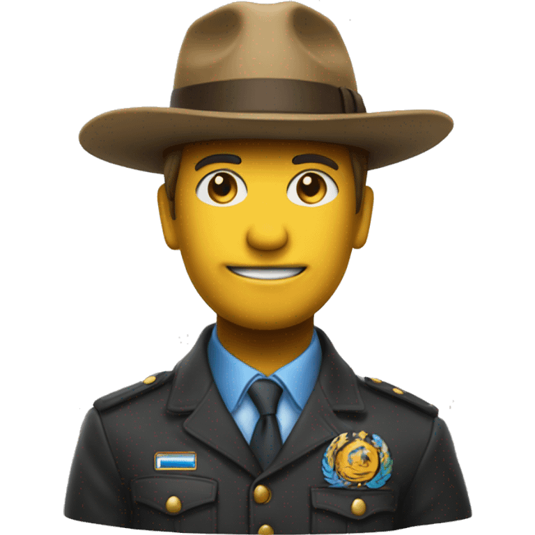 Un cailloux avec un chapeau  emoji