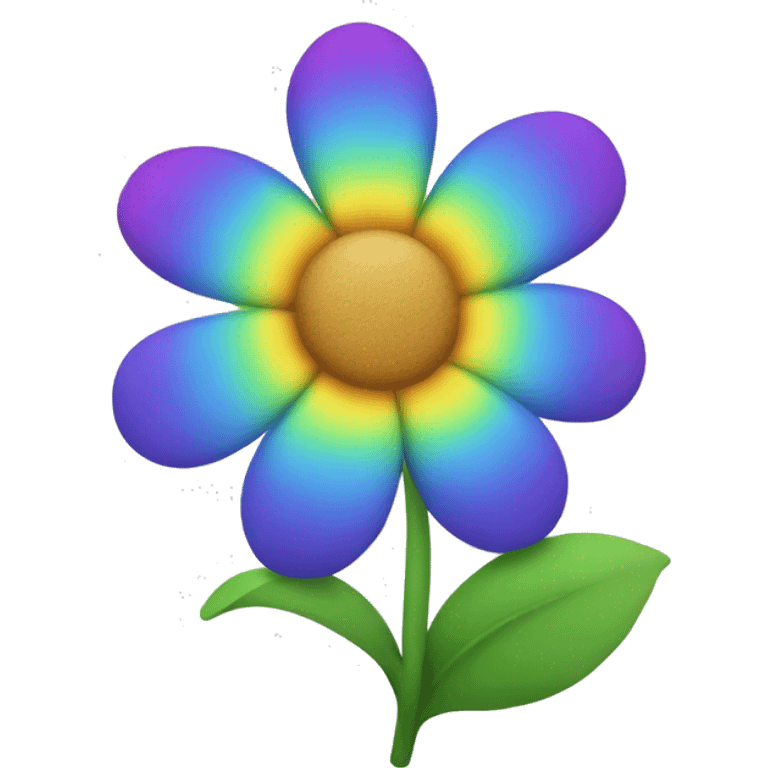 rainbow flower emoji