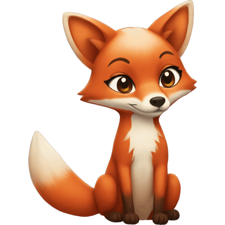 Pregnant fox emoji