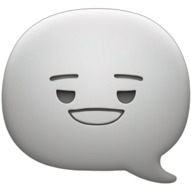 Chat Bubble with X emoji