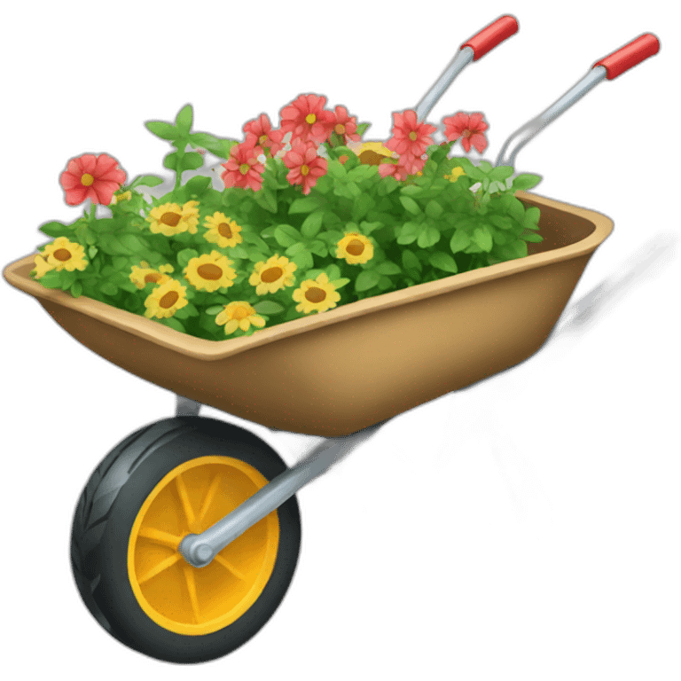 garden wheelbarrow emoji