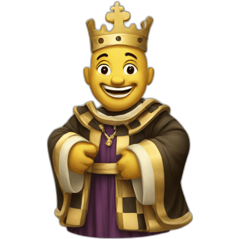 Laughing chess bishop emoji