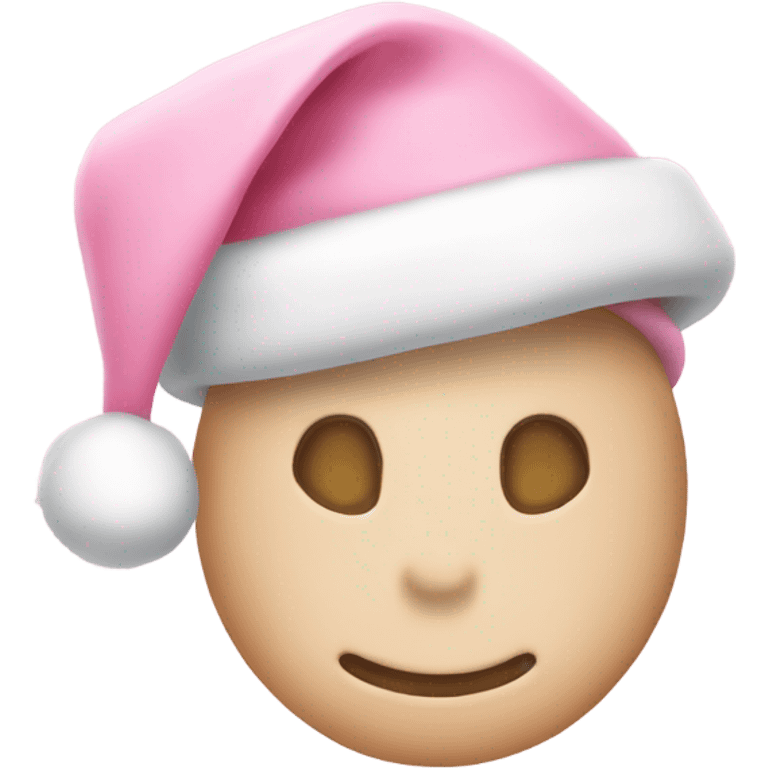 light pink santa hat emoji