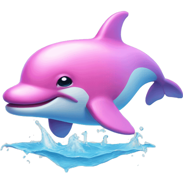 Pink dolphin emoji