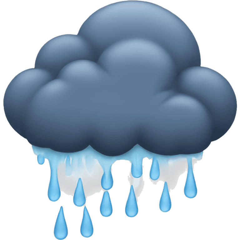 Raincloud emoji