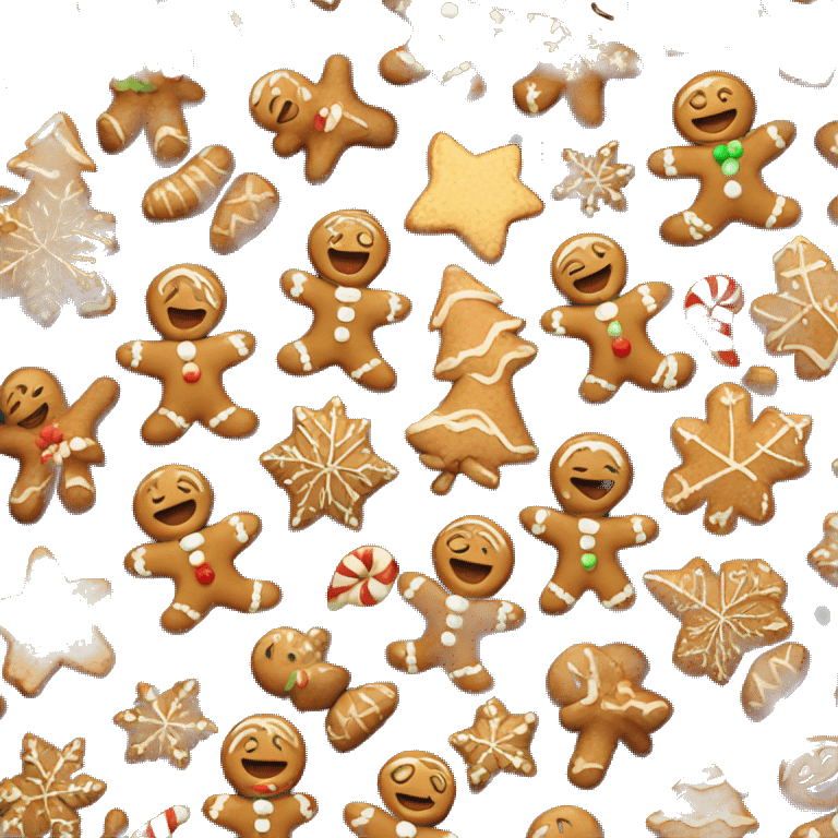 ginger bread christmas emoji