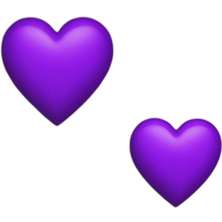 Two purple hearts  emoji