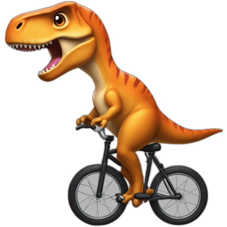 t-rex unicycle emoji