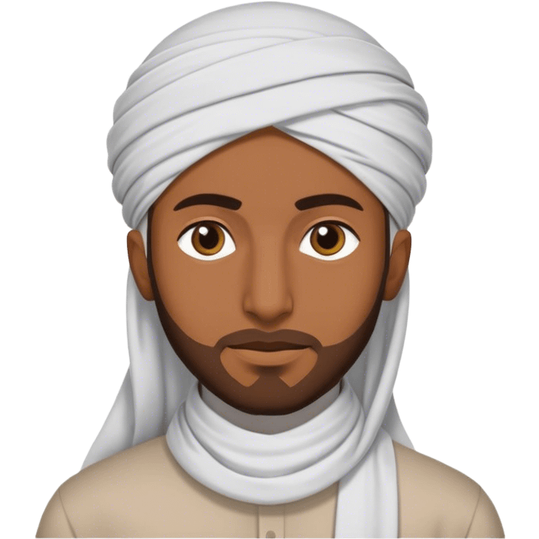 Muslim man in a plain emoji