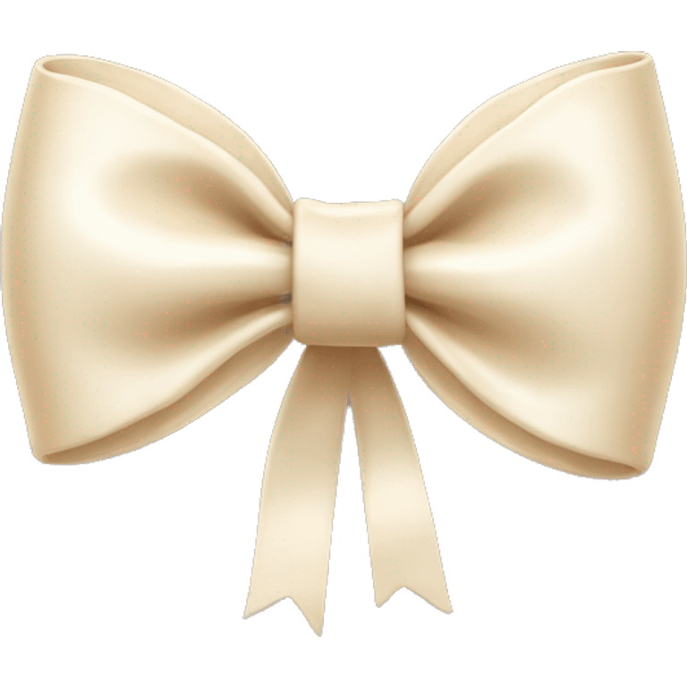 Cream bow  emoji