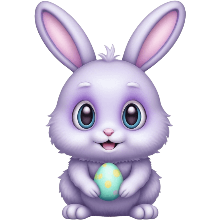 alien kawaii easter bunny  emoji