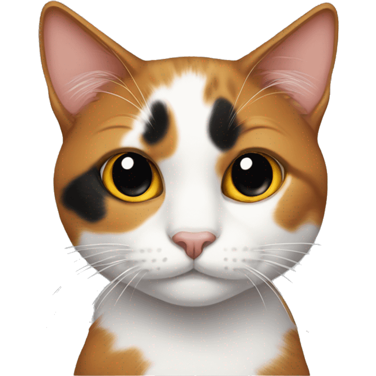 One eyed calico cat emoji