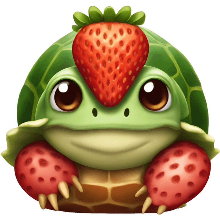 strawberry turtle  emoji