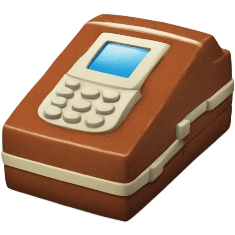 retro brick mobile phone emoji