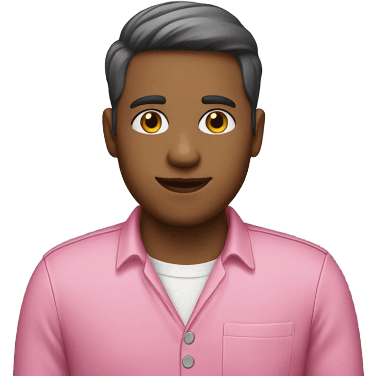 employee in pink clothes emoji