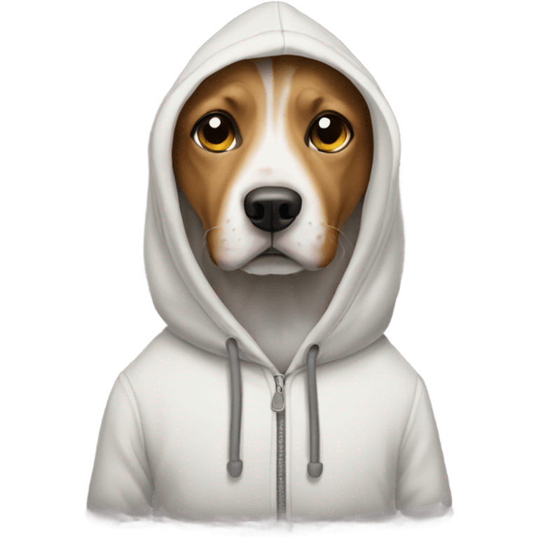 dog wearing a hoodie  emoji