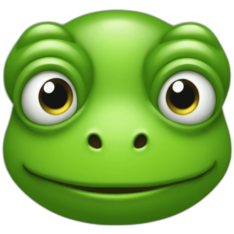 Tête de grenouille qui rigole  emoji