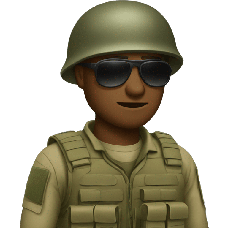 soldier in sunglasses emoji