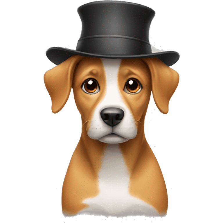 Dog with a hat  emoji