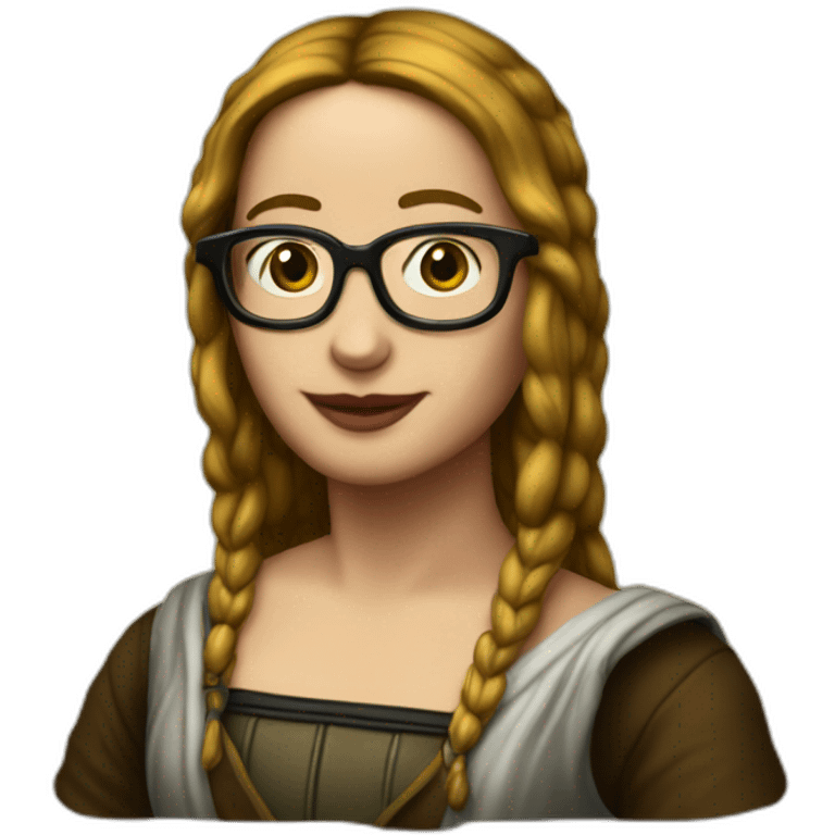 MONALISA NERD emoji