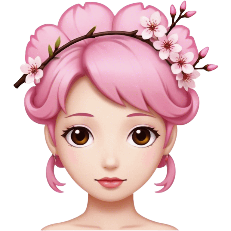 Cherry Blossom-Hairpin emoji