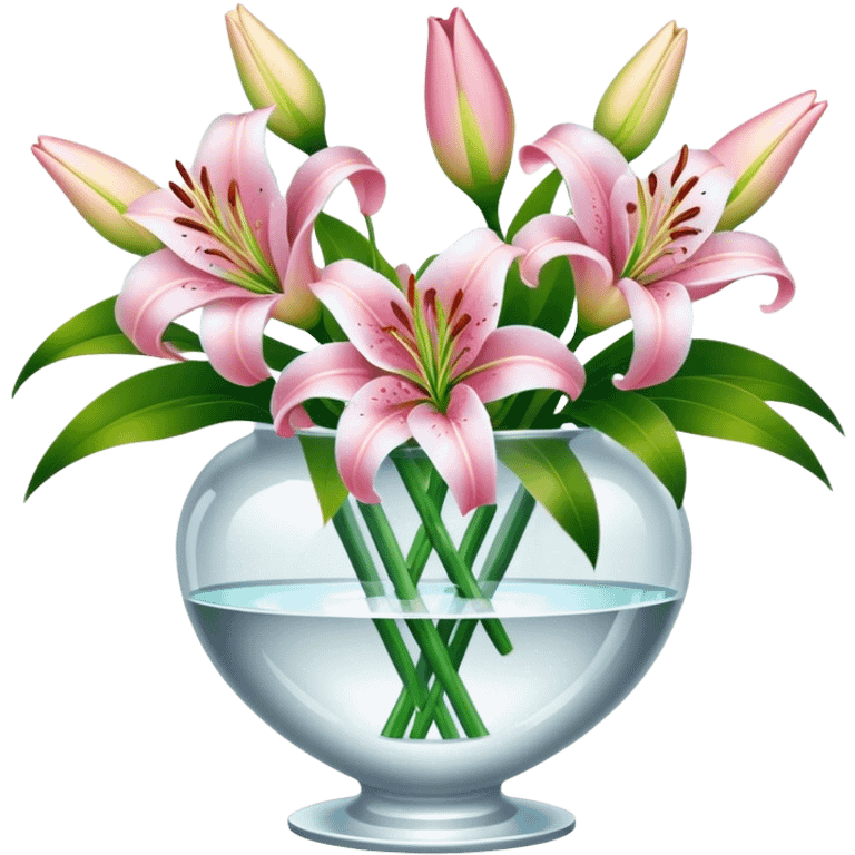 Lilies in Crystal vase emoji