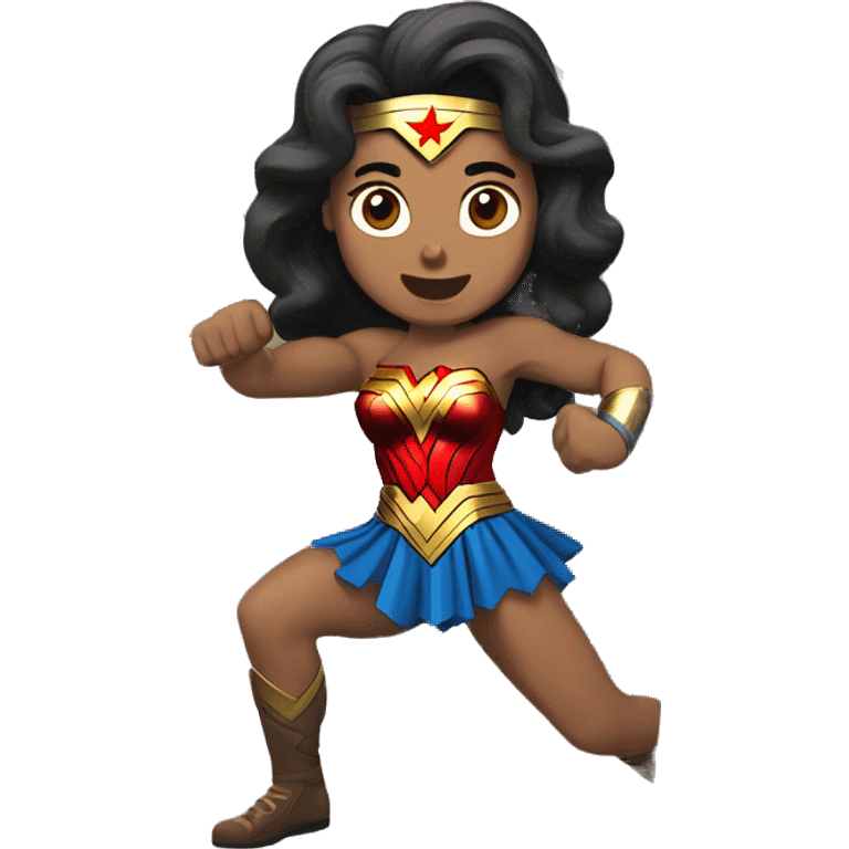 Wonder Woman bouldering emoji