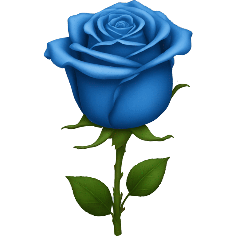 Blue rose emoji