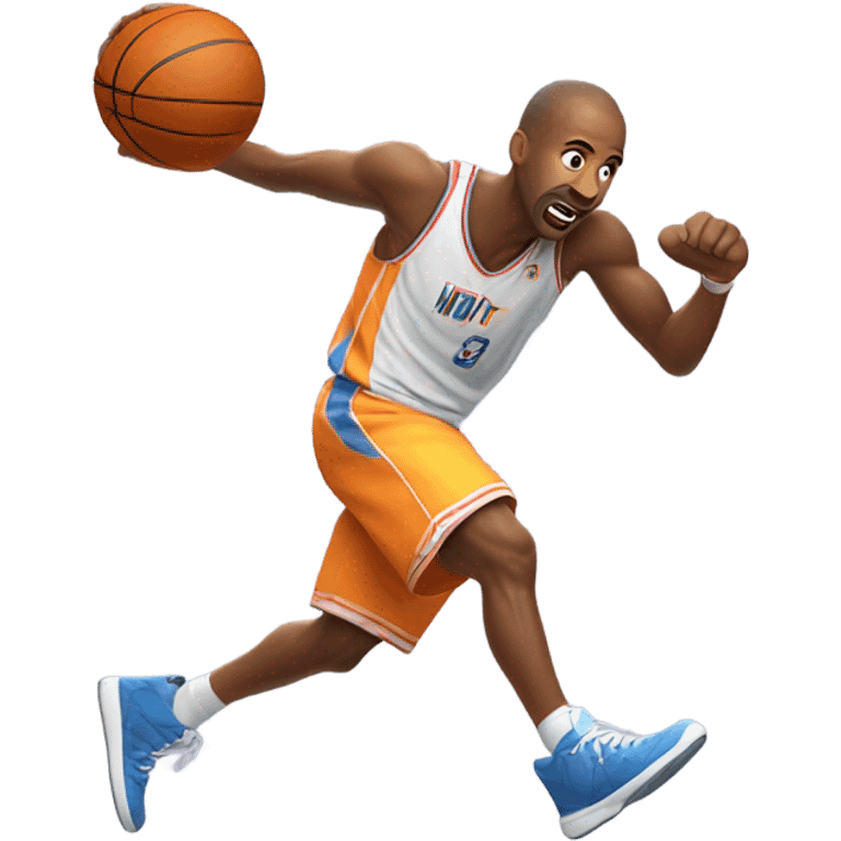 funny running basketball player emoji