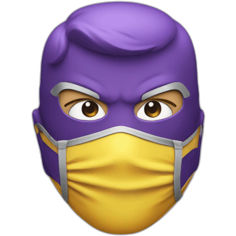 super hero with a mask emoji