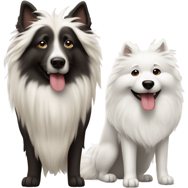 Belgian tervuren Samoyed dog emoji