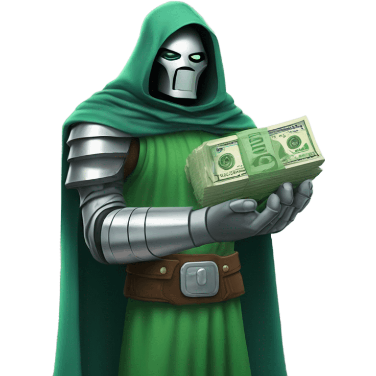 Doctor doom holding money  emoji