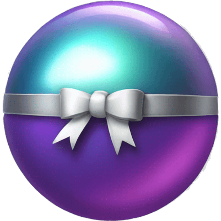 mirroball with a bow on top emoji