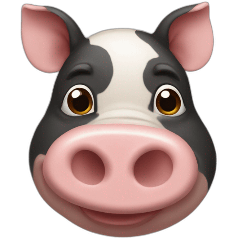 Cochon qui est choqué emoji