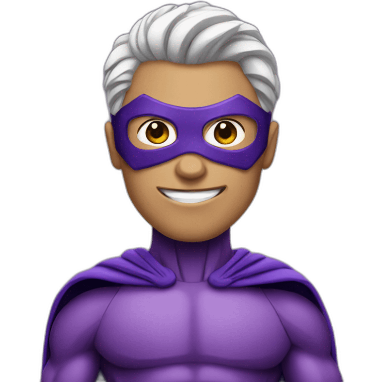 Purple superhero  emoji