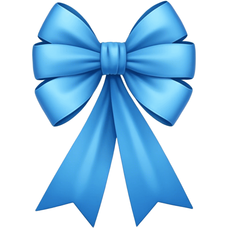 Blue bow emoji