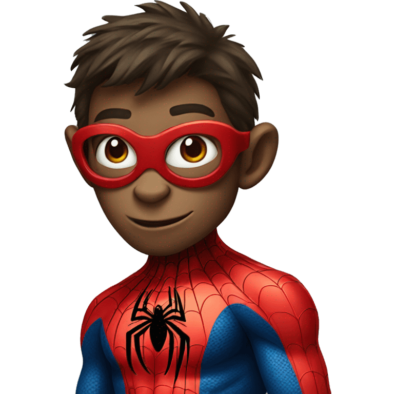 Monkey dressed as spider man  emoji